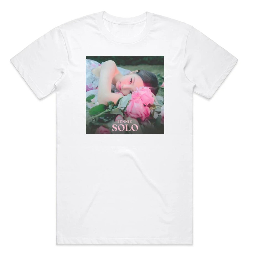 Jennie Kim Solo Album Cover T-Shirt White